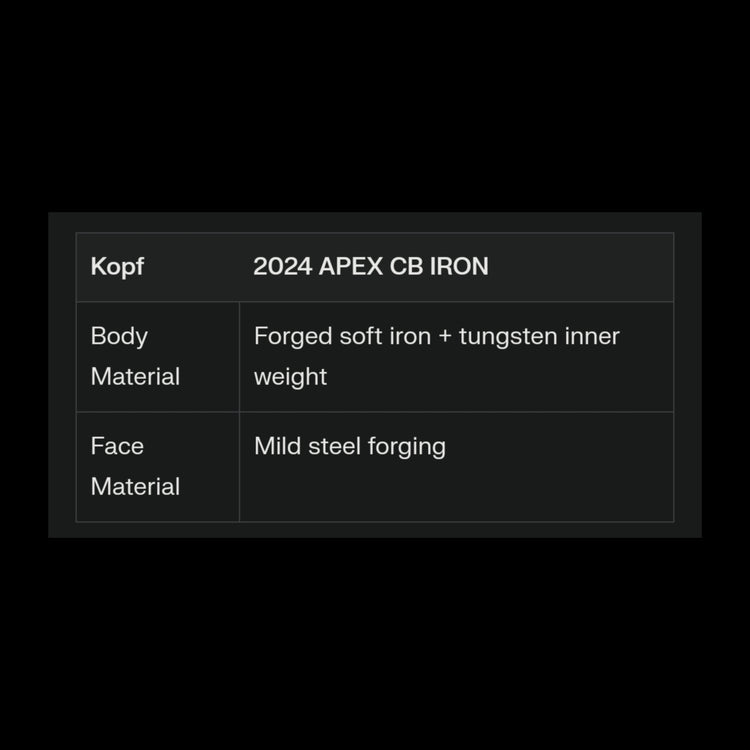 2024APEX CB IRON Eisen kaufen in der Schweiz