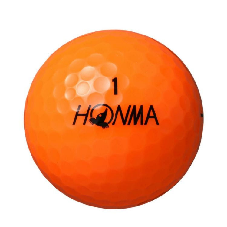 Honma Golf D1 2024 Model Golf Balls, 1 Dozen (12 Balls) Orange