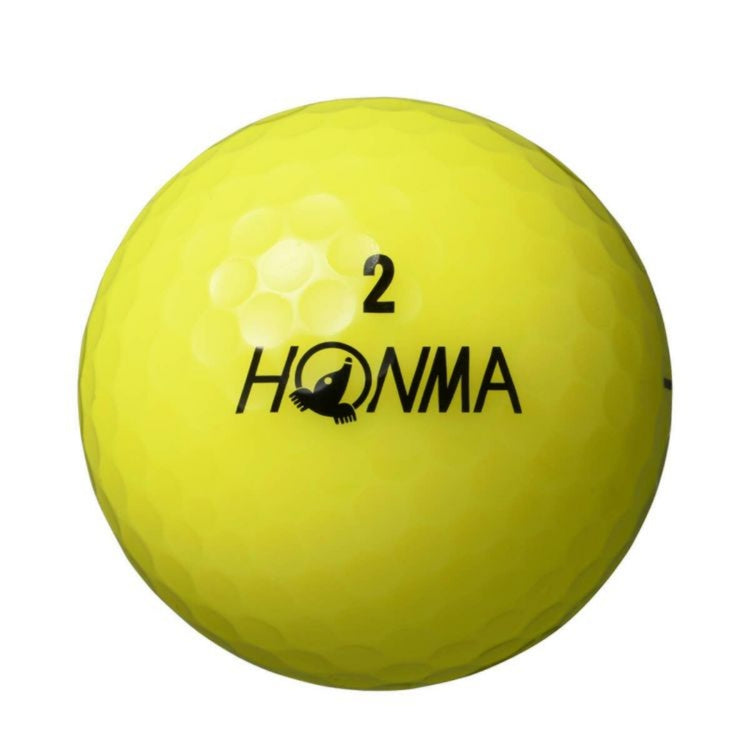 Honma Golf D1 2024 Model Golf Balls, 1 Dozen (12 Balls) Yellow