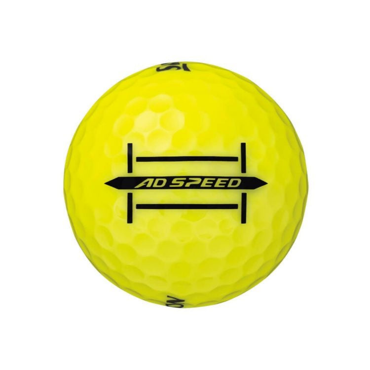 Srixon AD SPEED 2024 Model Golf Balls, 1 Dozen (12 Balls) Passion Yellow