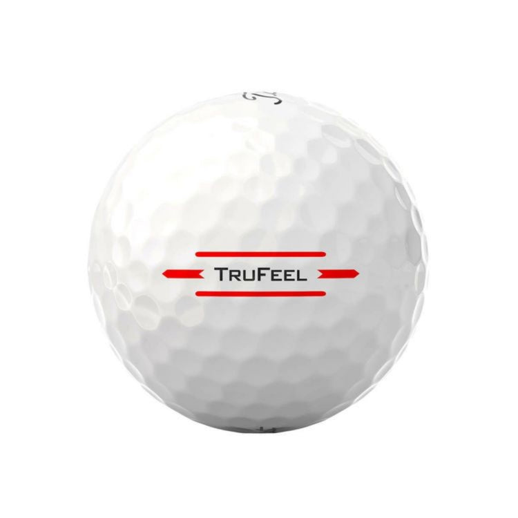 Titleist TRUFEEL 2024 model golf balls, 1 dozen (12 balls) White