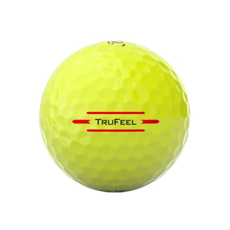 Titleist TRUFEEL 2024 model golf balls, 1 dozen (12 balls) Yellow