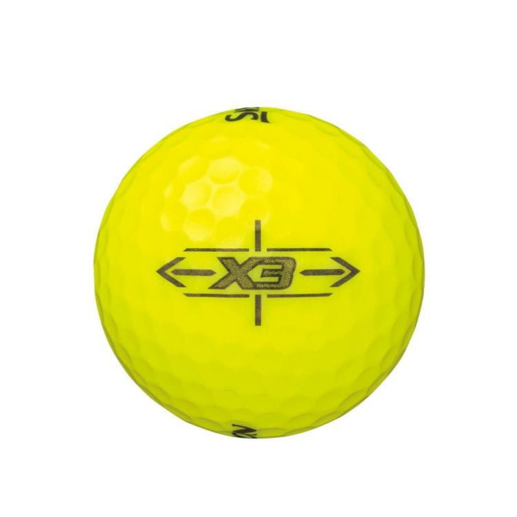Srixon X3 2022 model golf balls, 1 dozen (12 balls) Yellow