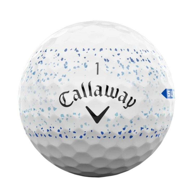 Callaway Super Soft Splatter 360 2024 Model Golf Balls, 1 Dozen (12 Balls), Blue