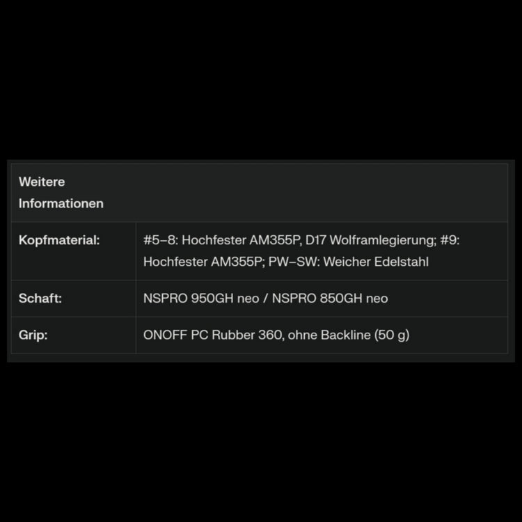 ONOFF AKA IRON Red Eisensatz (5 Stück) 2024 mit NSPRO Neo Stahlschaft (6,7,8,9,PW)