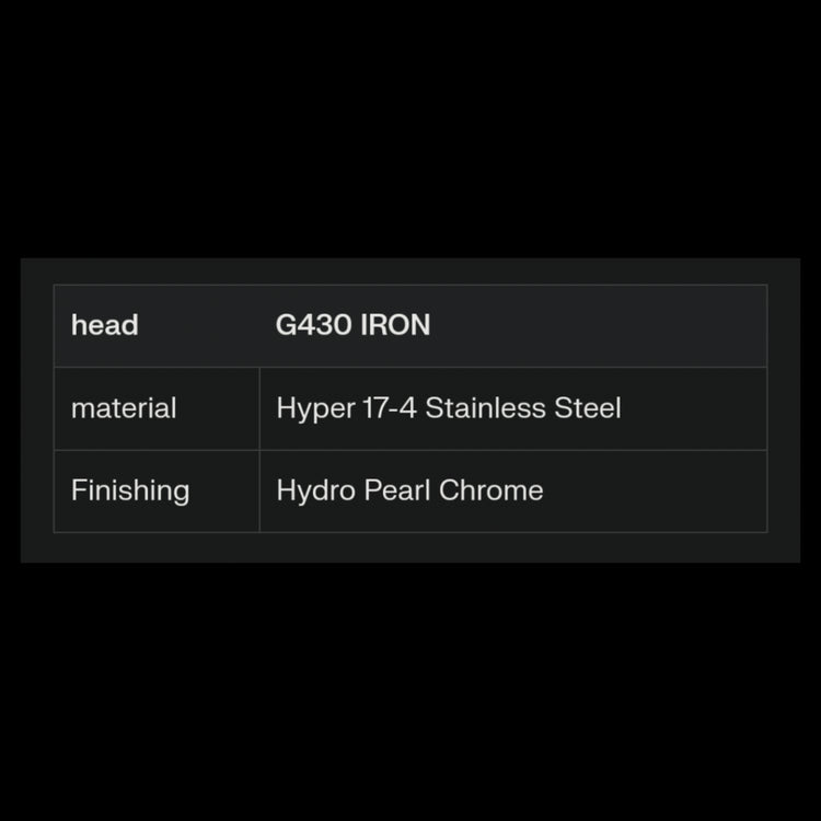 PING G430 Eisensatz 6-teilig mit ALTA J CB BLACK Graphitschaft, Game-Improvement-Eisen für mehr Distanz und Fehlerverzeihung erhältlich in der Schweiz