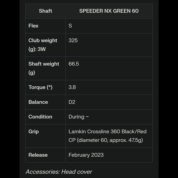 TaylorMade STEALTH 2 Herren Fairway Wood SPEEDER NX GREEN 60 Schaft 2023