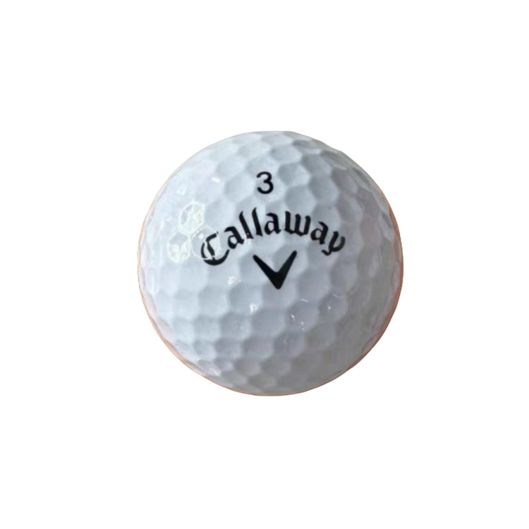 Callaway WARBIRD Distance Plus 2025 – Golfbälle (1 Dutzend, Weiß / Gelb)