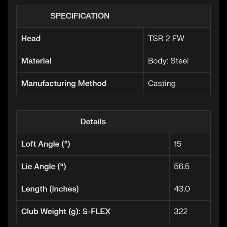 Titleist TSR2 Fairway Wood TSP310 60 Schaft 2022