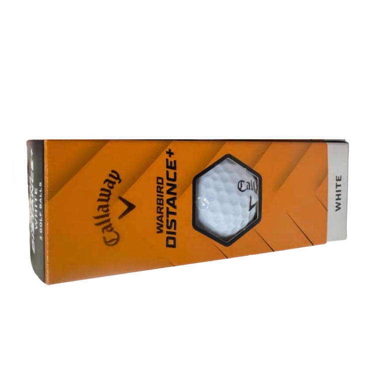 Callaway WARBIRD Distance Plus 2025 – Golfbälle (1 Dutzend, Weiß / Gelb)