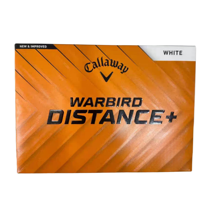 Callaway WARBIRD Distance Plus 2025 – Golfbälle (1 Dutzend, Weiß / Gelb)
