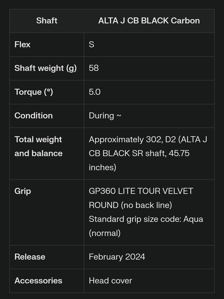 PING G430 MAX 10K Driver ALTA J CB BLACK Shaft 2024
