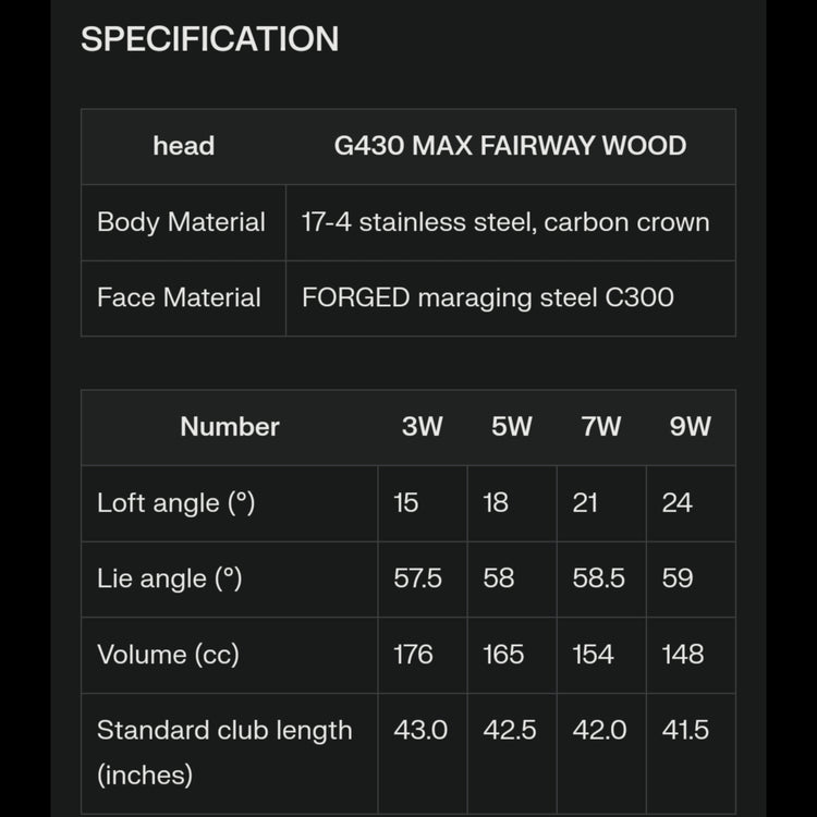 PING G430 MAX Fairway Wood PING TOUR 2.0 CHROME Schaft 2022