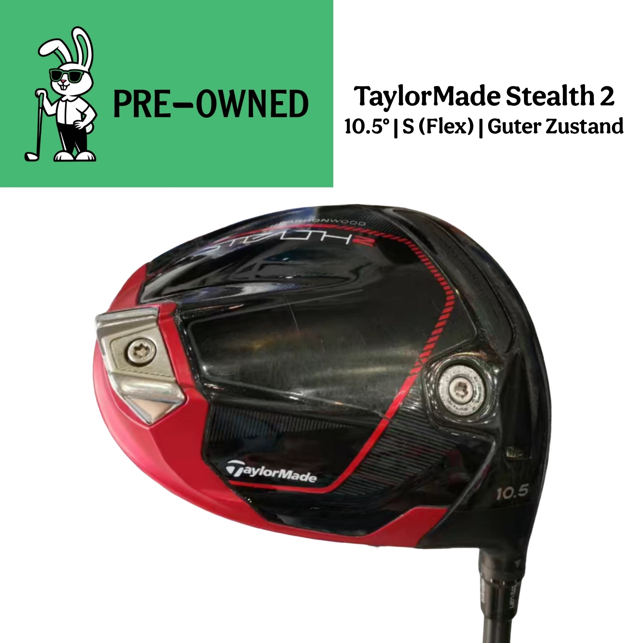 TaylorMade STEALTH2 Driver 10.5° | TENSEI RED TM50 Schaft (S-Flex