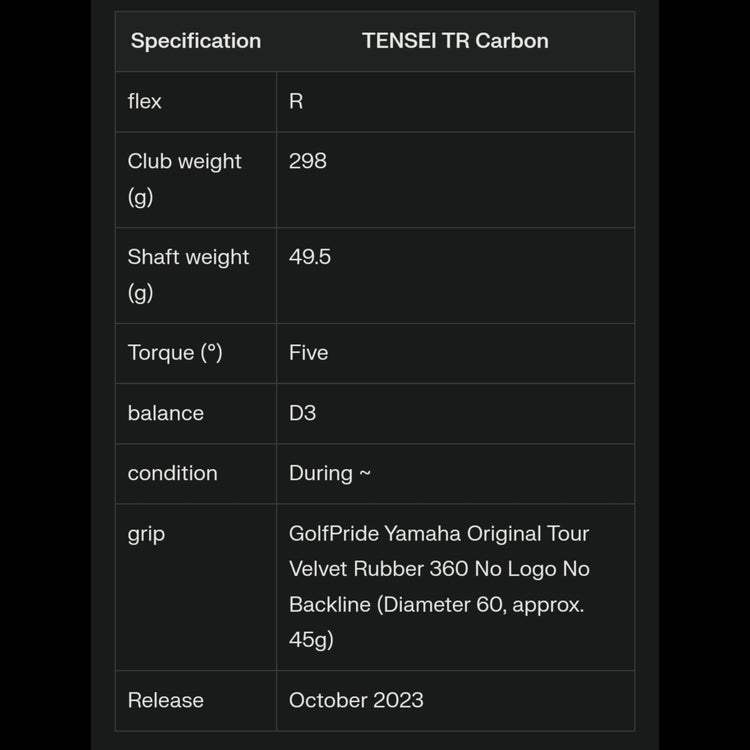 Yamaha RMX VD M Remix VD/M Driver TENSEI TR Schaft 2024
