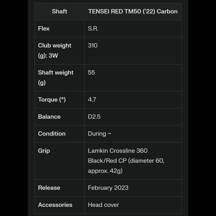 TaylorMade STEALTH 2 HD Stealth 2 Herren Fairway Wood TENSEI RED TM50 Schaft 2023