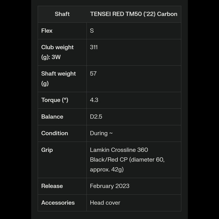 TaylorMade STEALTH 2 HD Stealth 2 Herren Fairway Wood TENSEI RED TM50 Schaft 2023