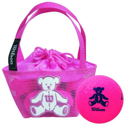 Wilson BEAR4 Bare Netted Golf Balls (Pack of 8)PINK